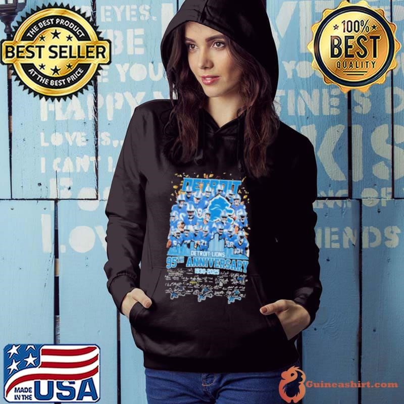 Detroit Lions 95th Anniversary 1930 2025 For Fans Limited T Shirt