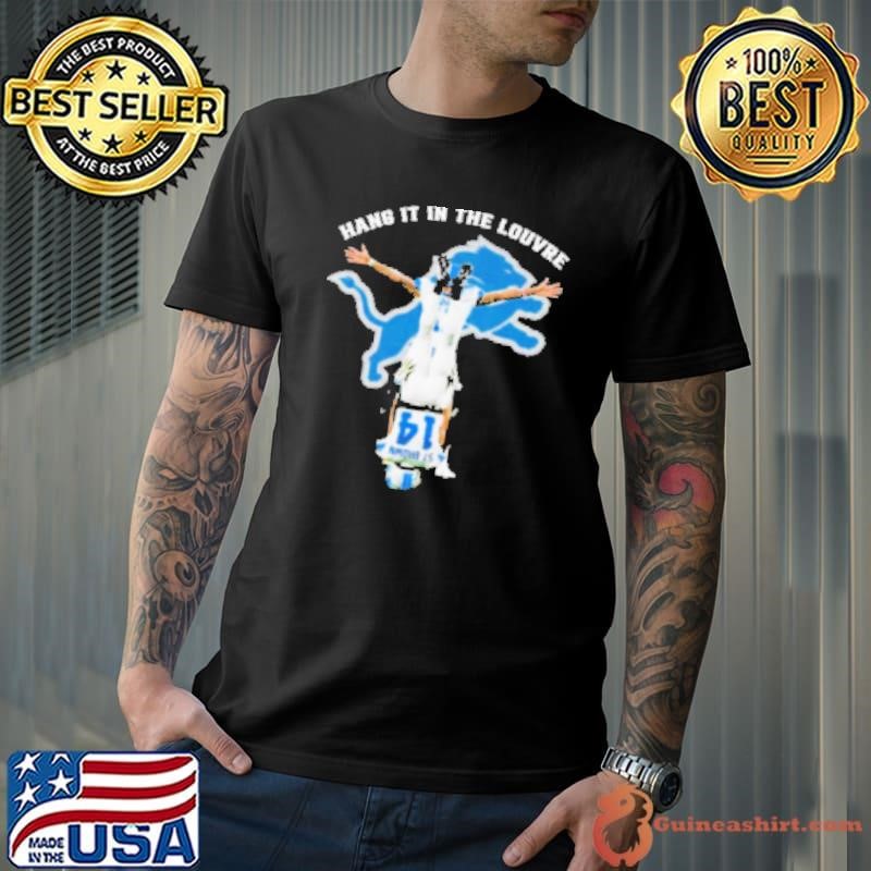 Detroit Lions Hang It In The Louvre 2025 player logo Shirt
