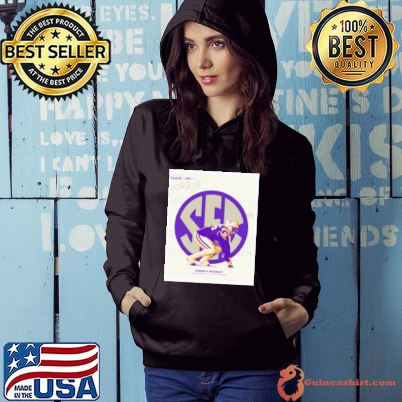 Dominick McKinley LSU Tigers SEC Freshman of the Week Signature Hoodie