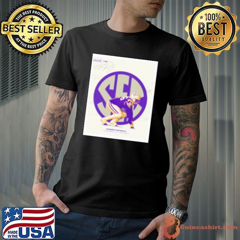 Dominick McKinley LSU Tigers SEC Freshman of the Week Signature Unisex