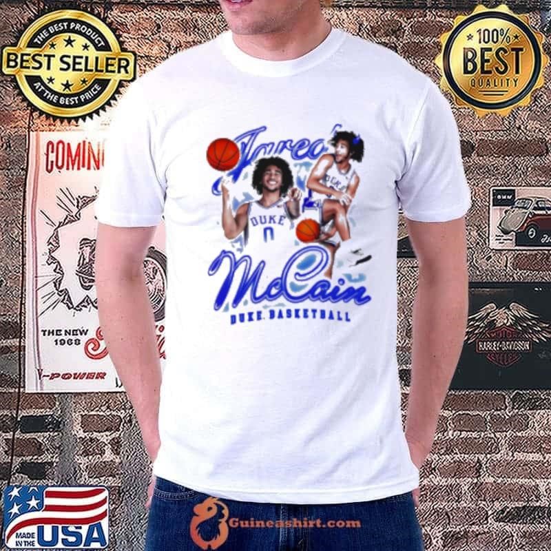 Duke Blue Devils White Jared McCain Swirl Player Shirt