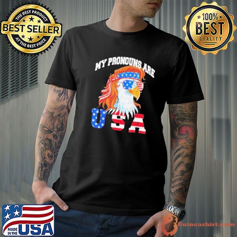 Eagle my pronouns are USA american flag Unisex