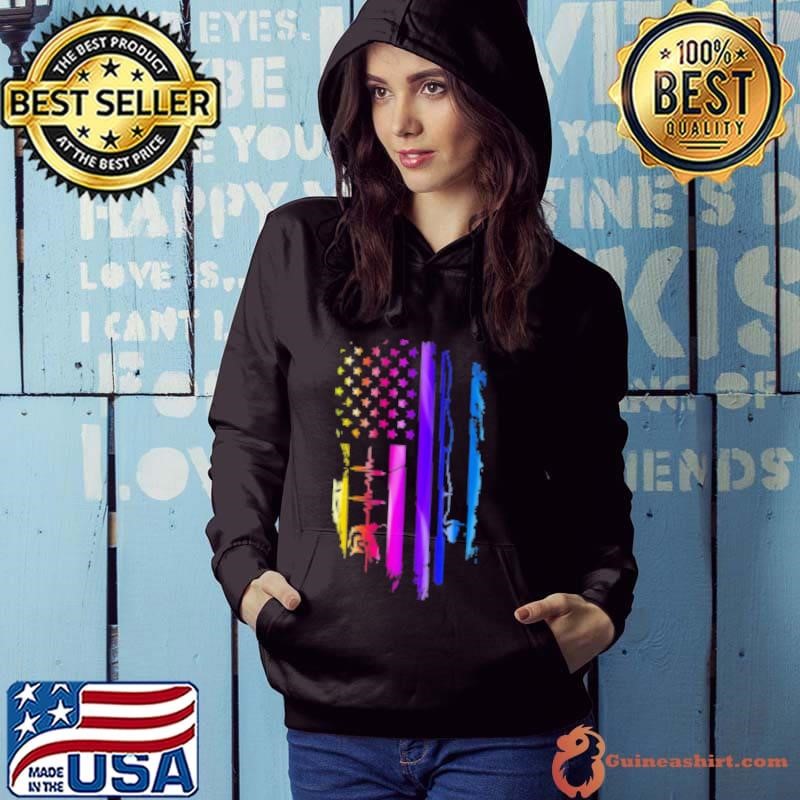 Fishing Usa Flag Fishing Shirt