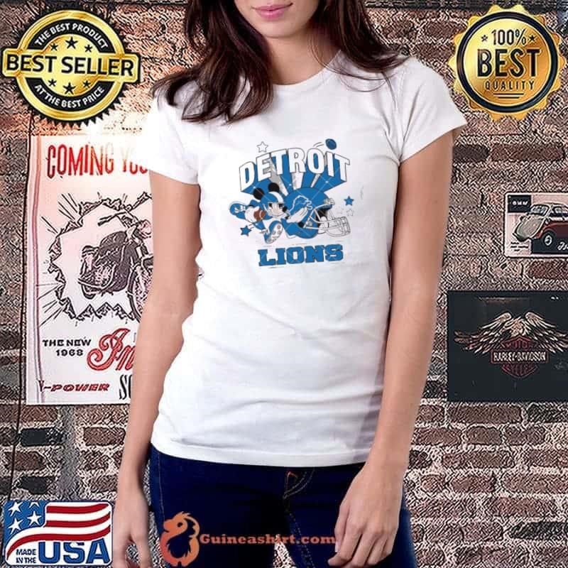 Funny Mickey Mouse Football Detroit Lions Shirt