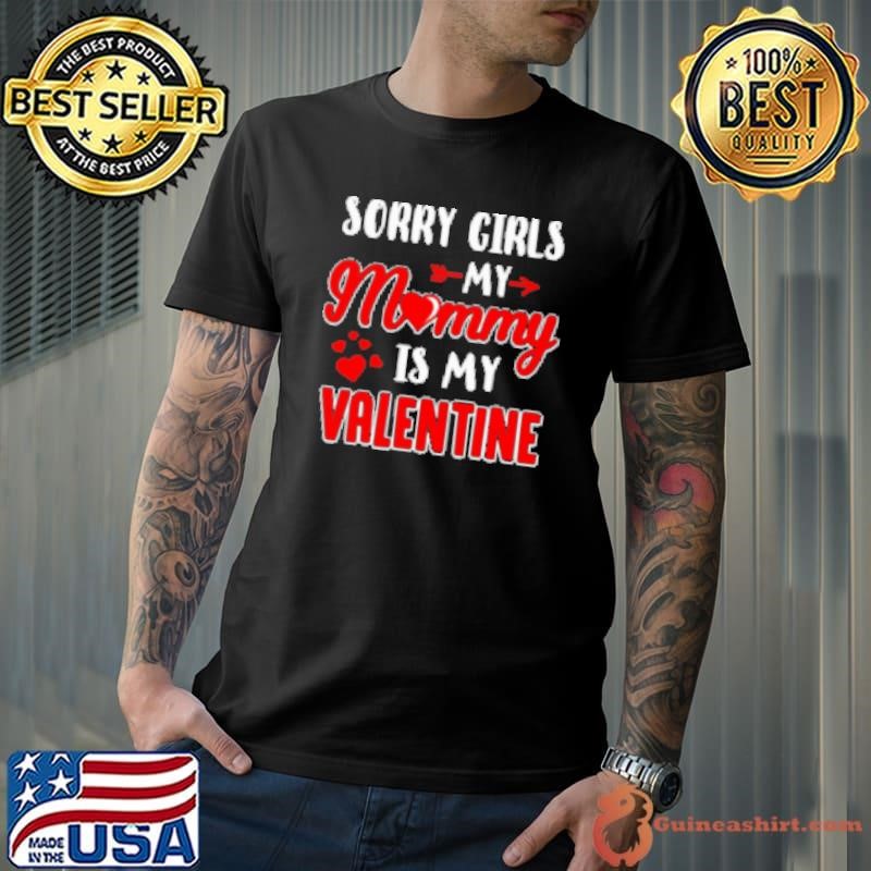 Funny Valentines Day Toddler Boy Mommy Is My Valentine Shirt