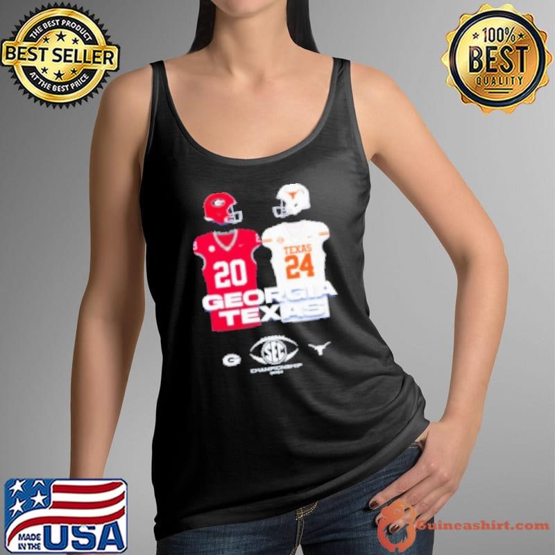Georgia Texas 2024 Official SEC Championship Dueling Shirt