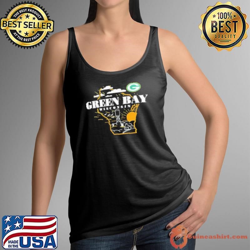 Green Bay Packers Hometown landscape Wisconsin State map Shirt