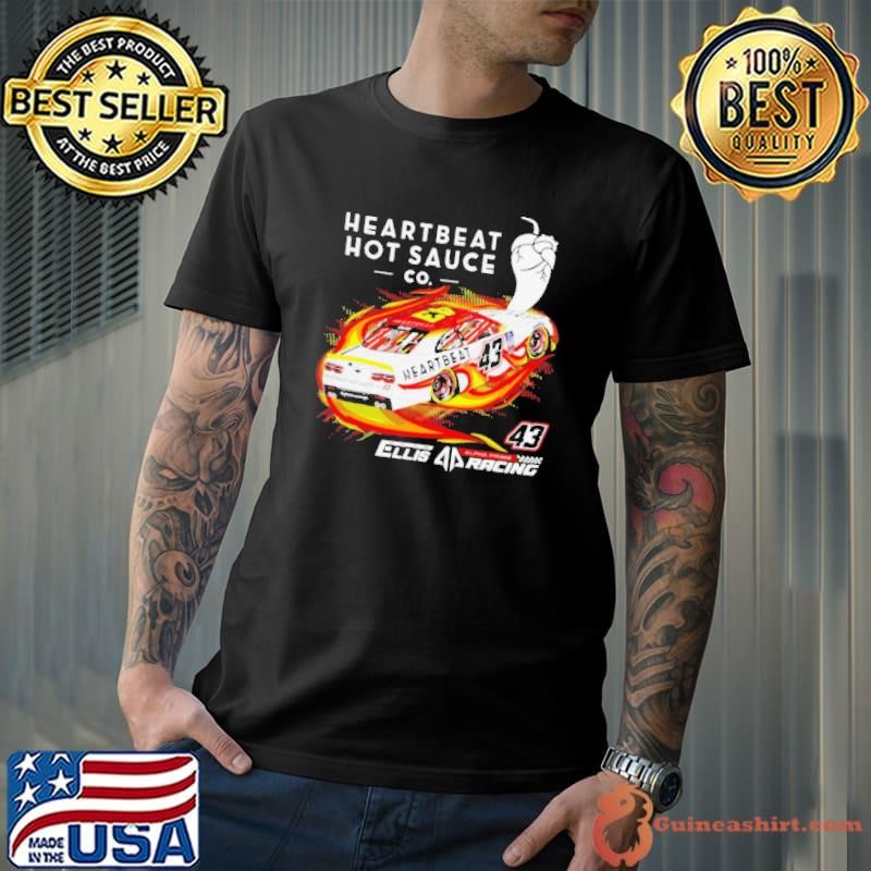 Heartbeat hot sauce Co Ryan Ellis racing shirt
