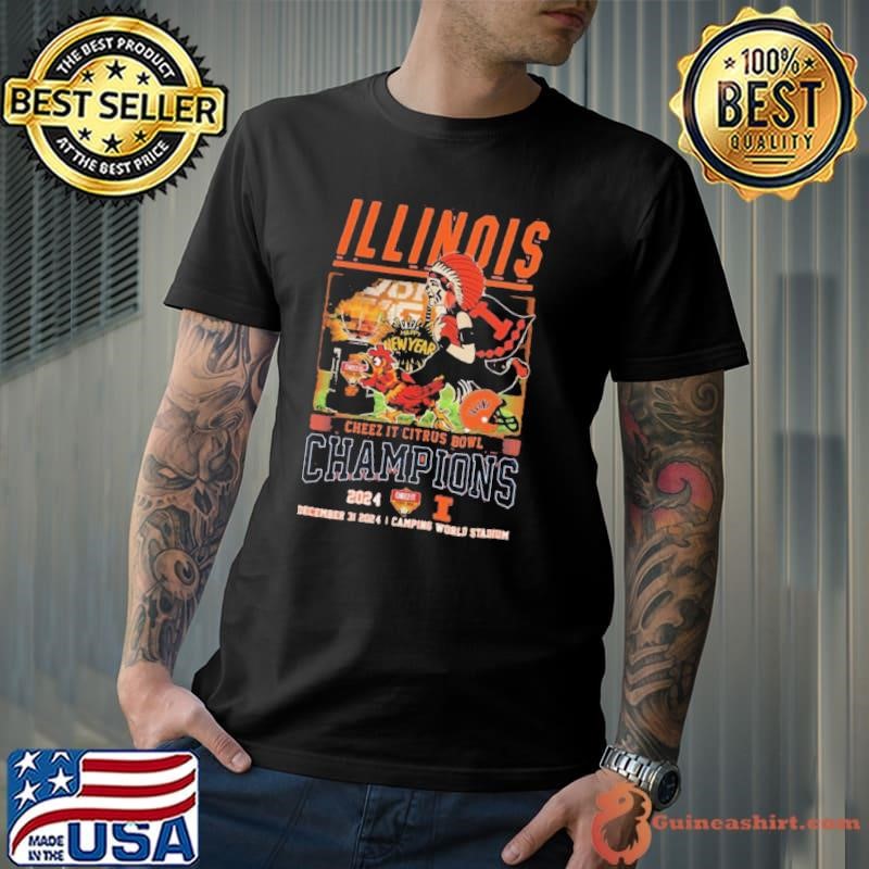 Illinois 2024 Cheez It Citrus Bowl Champions Mascot Shirt