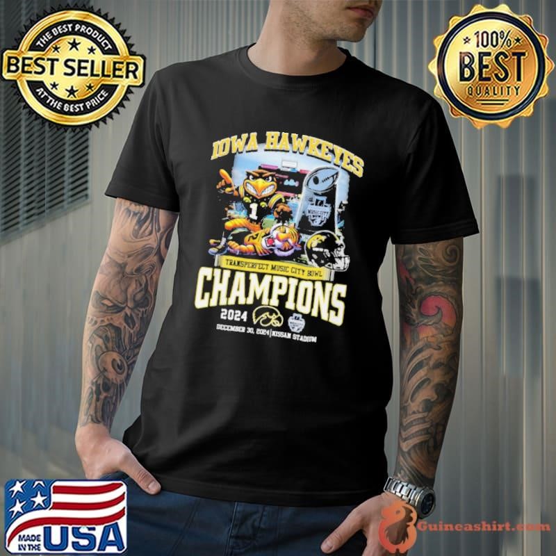 Iowa Hawkeyes Transperfect Music Bowl Champions 2025 shirt