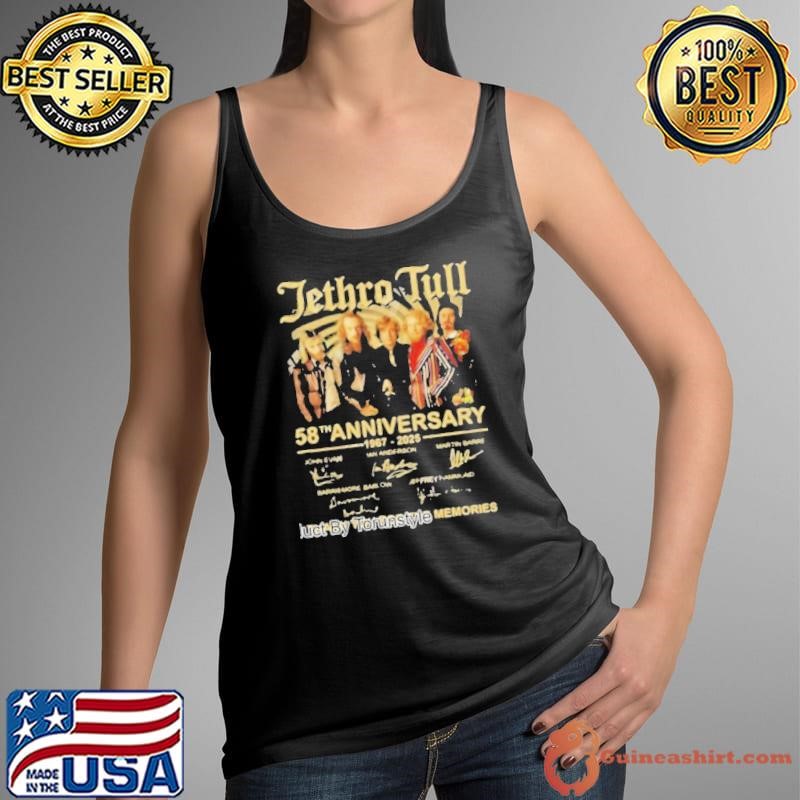 Jethro Tull 58th Anniversary 1967 2025 Thank You For The Memories Signature Tank Top