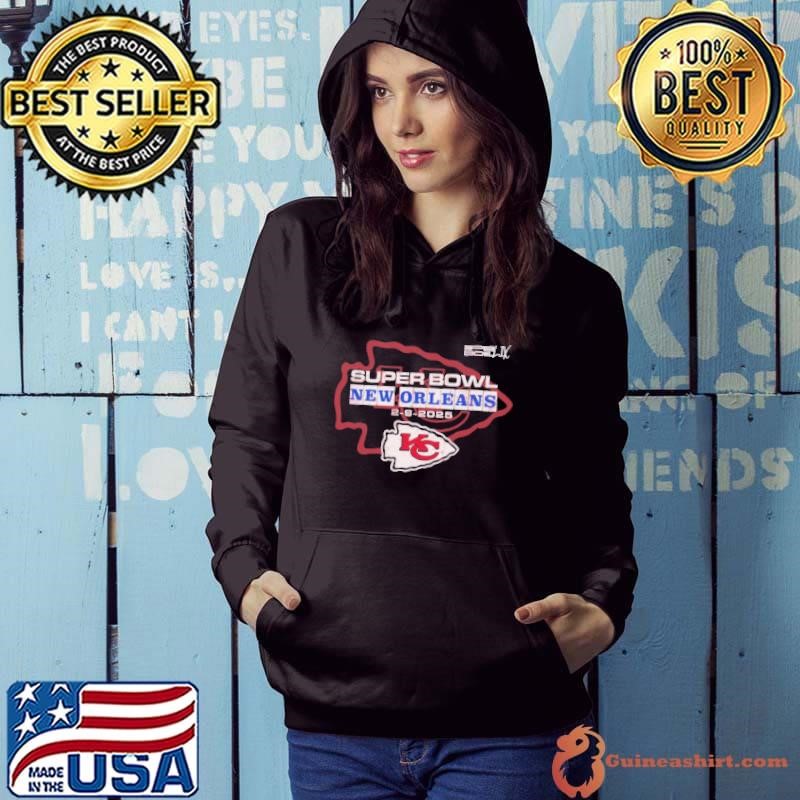Kansas City Chiefs vs Philadelphia Eagles 2024 Super Bowl LIX New Orleans 2 9 2025 Hoodie