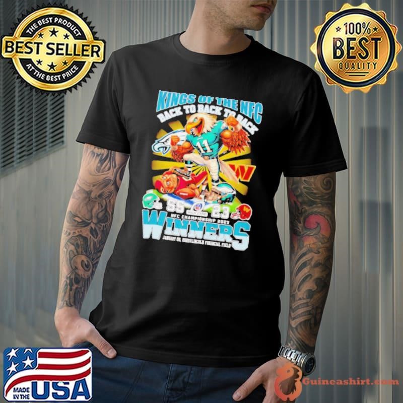 Kings of the NFC back to back NFC Championship 2025 winners signatures shirt