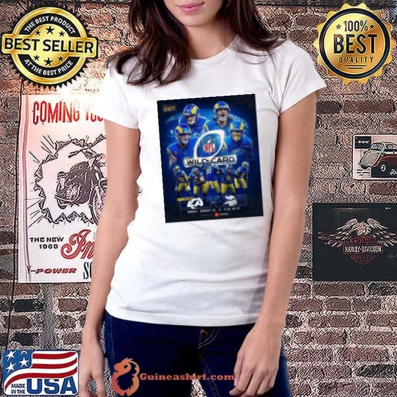 Los Angeles Rams Vs Minnesota Vikings NFL Wild Card Monday Jan 13 2025 The Royal Tour Not Done Yet Shirt
