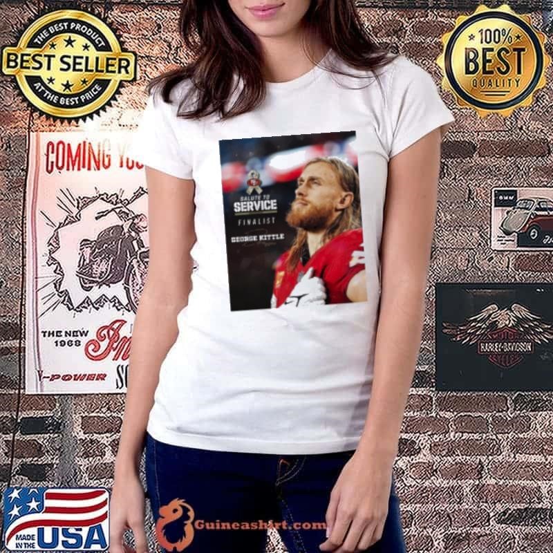 NFL San Francisco 49ers George Kittle is a Salute to Service Award finalist Signature Ladiestee