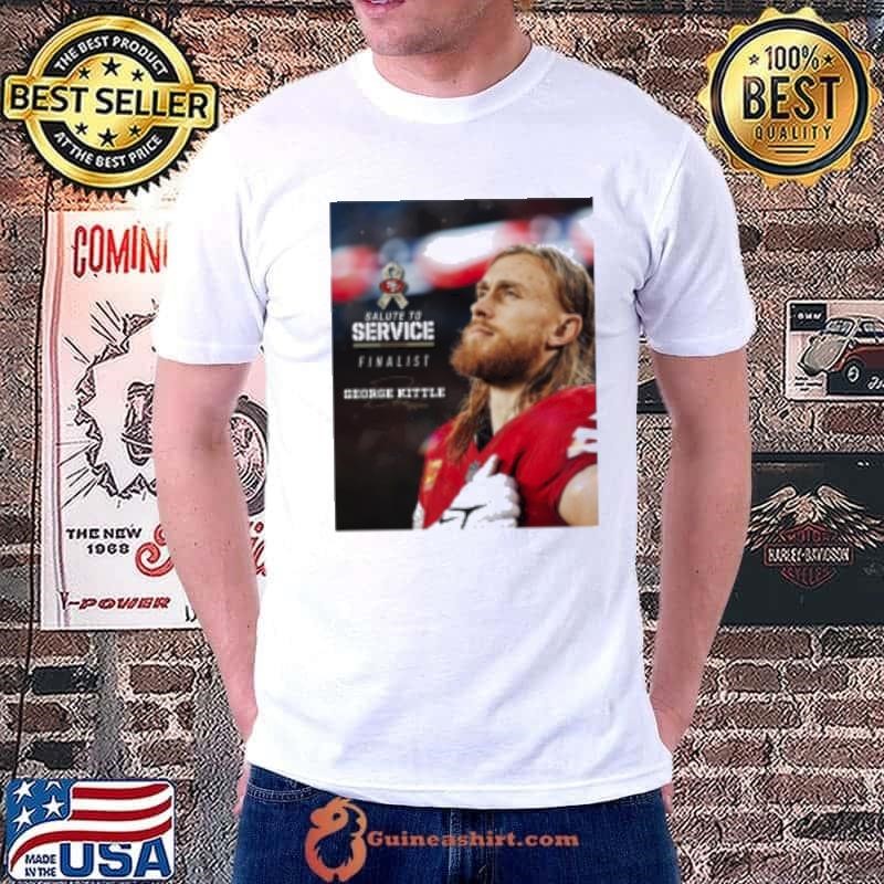 NFL San Francisco 49ers George Kittle is a Salute to Service Award finalist Signature Unisex
