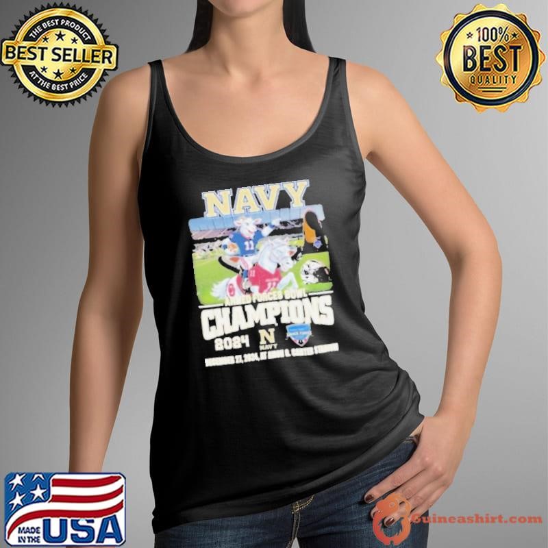 Navy Midshipmen 2024 Armed Forces Bowl Champions, Mascot Tank Top