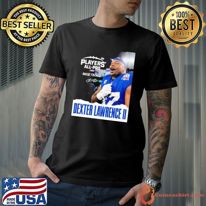 New York Giants Dexter Lawrence II Players’ All-Pro NFLPA Nose Tackle Signature Poster shirt