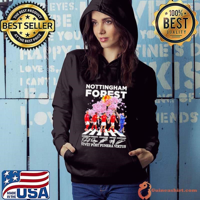 Nottingham Forest cherry blossom Abbey Road vivit post funera virtus Hoodie