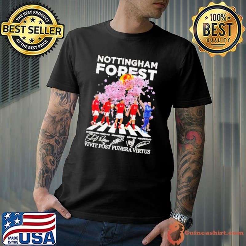 Nottingham Forest cherry blossom Abbey Road vivit post funera virtus Unisex