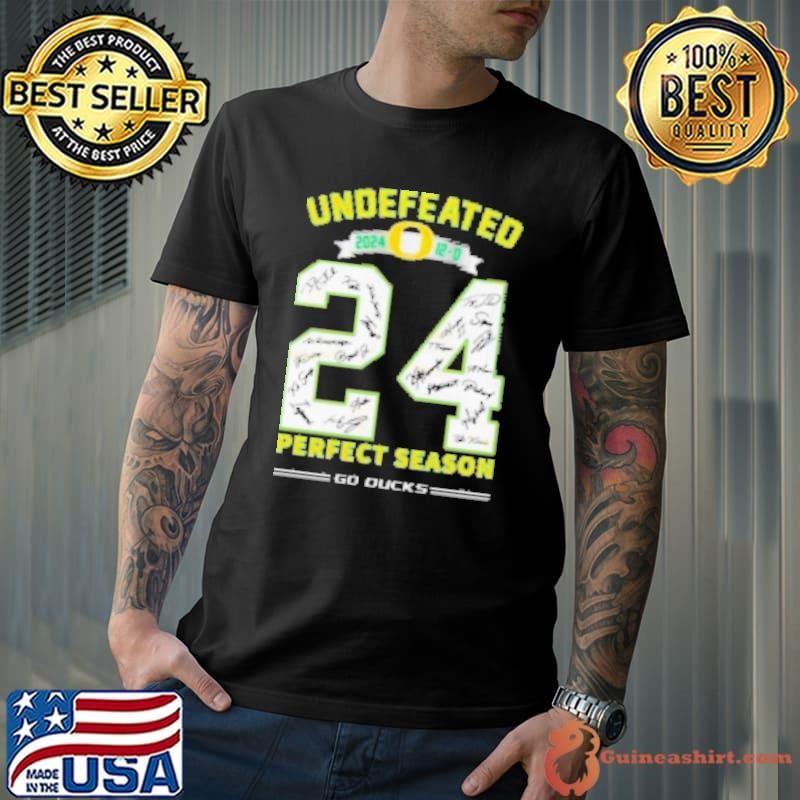 Oregon Ducks undefeated 2024 12 0 perfect season signatures Shirt