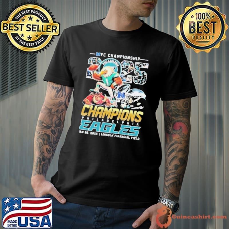 Philadelphia Eagles Beat Washington Commanders NFC Champions 2025 Masco shirts