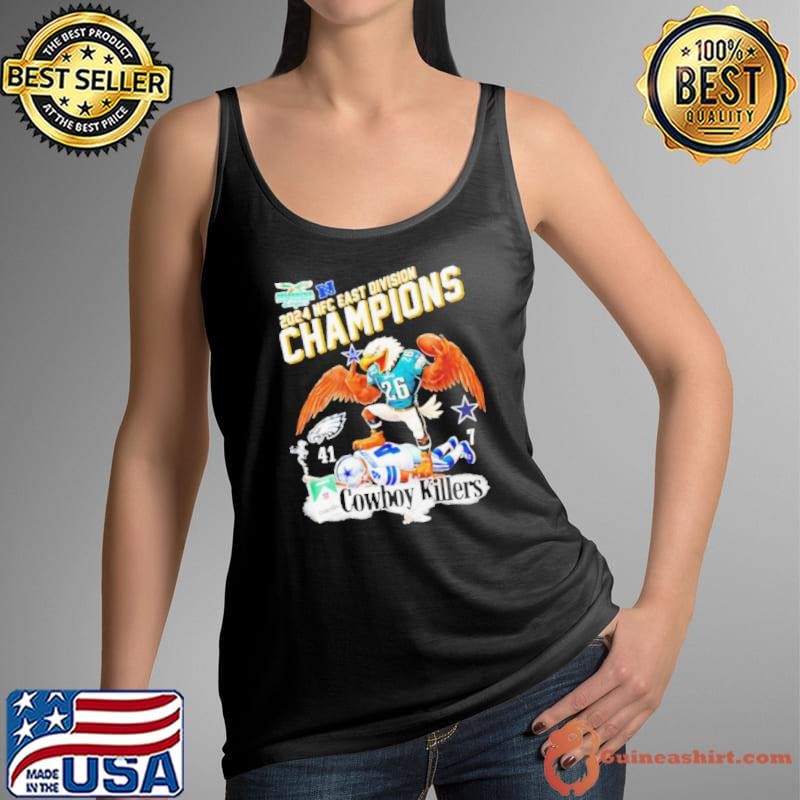 Philadelphia Eagles Cowboy Killers 2024 NFC East Champions mascot Tank Top