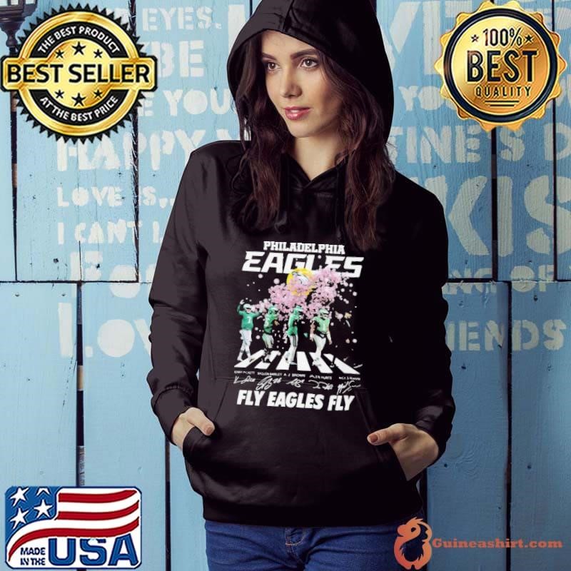 Philadelphia Eagles fly esgles fly 2025 signatures Hoodie