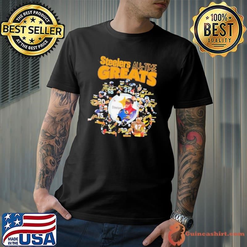 Pittsburgh Steelers All time Greats signatures shirt