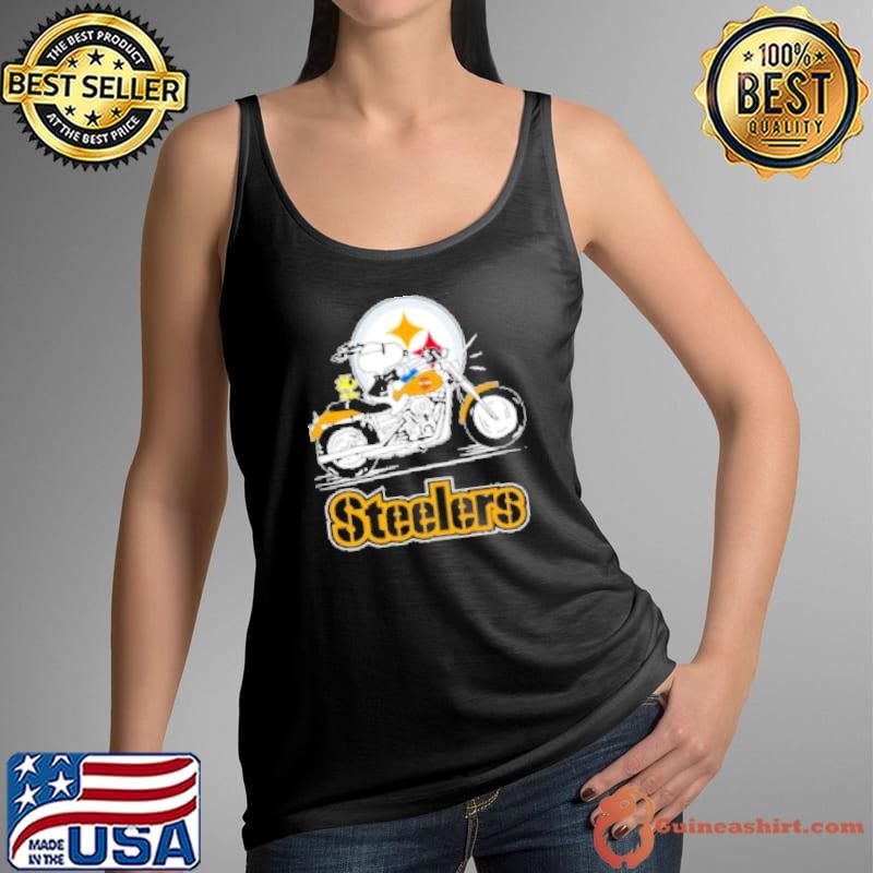 Pittsburgh Steelers Cool Snoopy riding motor Tank Top