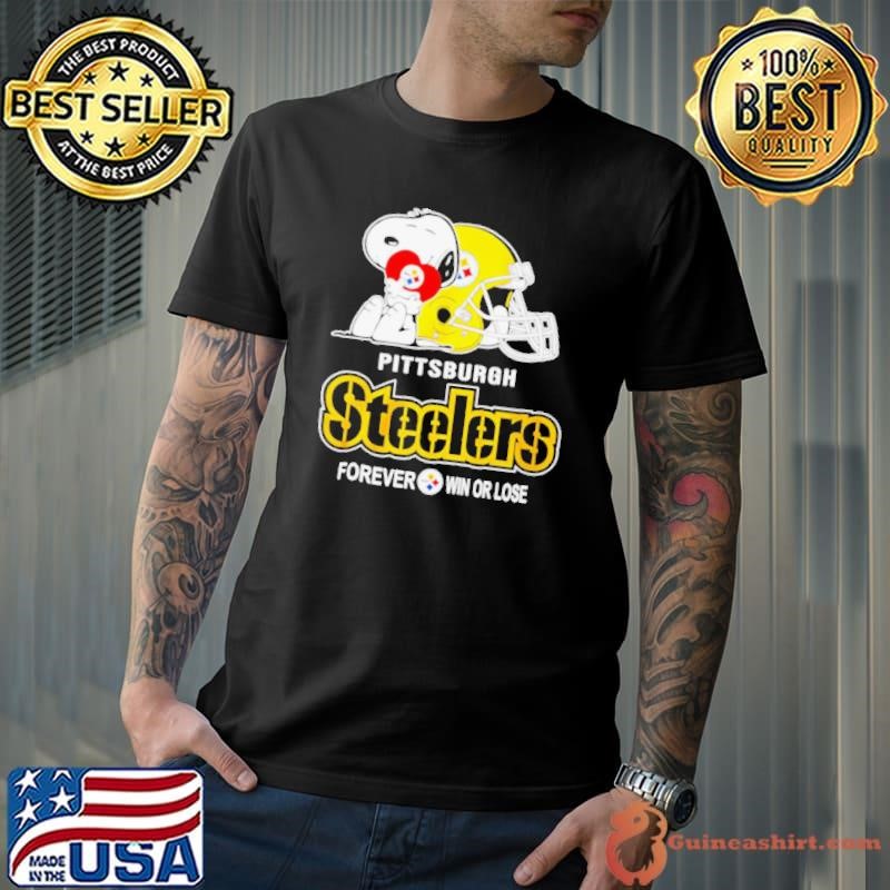 Pittsburgh Steelers x Snoopy forever win lose shirt