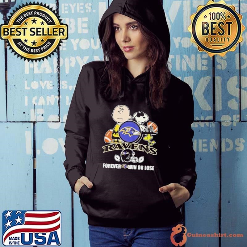 Ravens forever win or lose Snoopy shirt