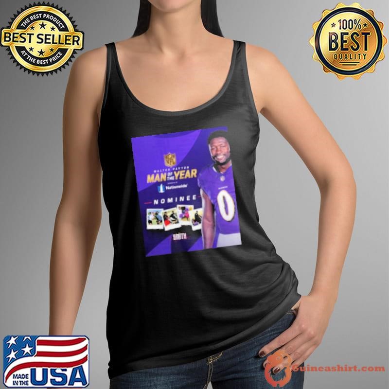 Roquan Smith Baltimore Ravens Walter Payton Man of the Year nominee Tank Top