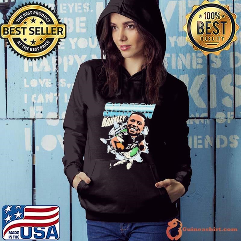 Saquon Barkley Philadelphia Eagles NFL football big head 90s Hoodie