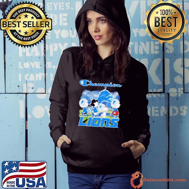 Snoopy Charlie Brown and Friends Champion Detroit Lions shirt