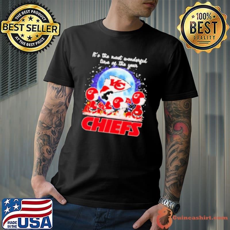 Snoopy and Charlie Brown Friends It's the most wonderful time of the year Chiefs Unisex