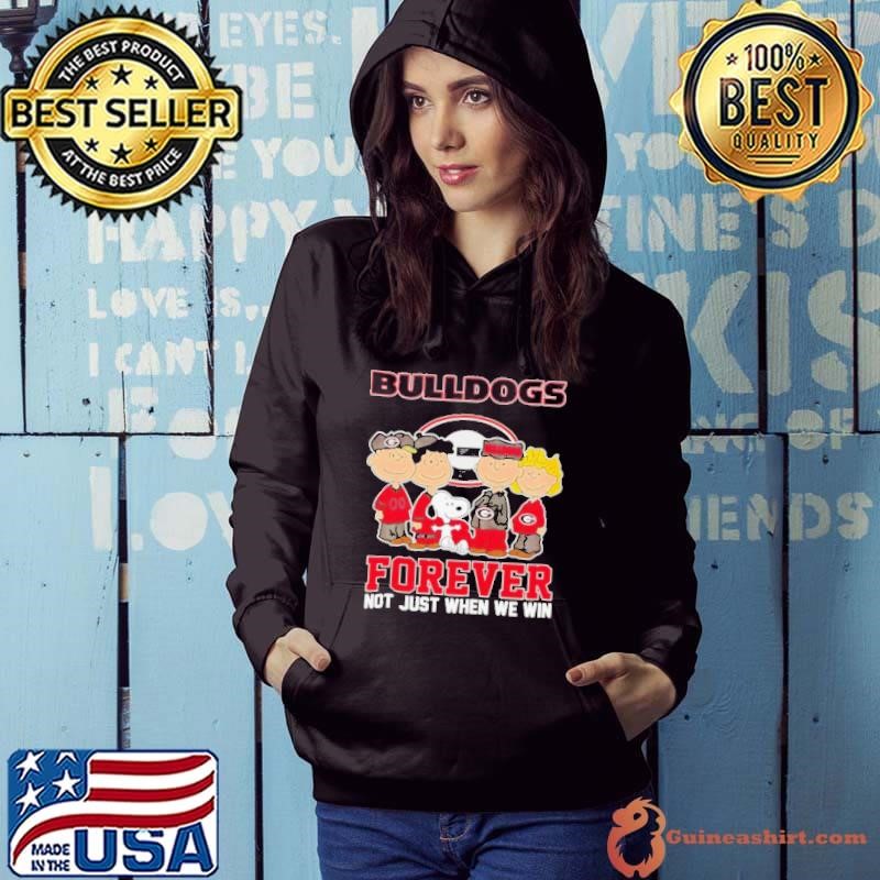 Snoopy and Friends Georgia Bulldogs Forever Not Just When We Win shirt