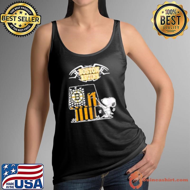 Snoopy painting house Boston Bruins Hockey Tank Top
