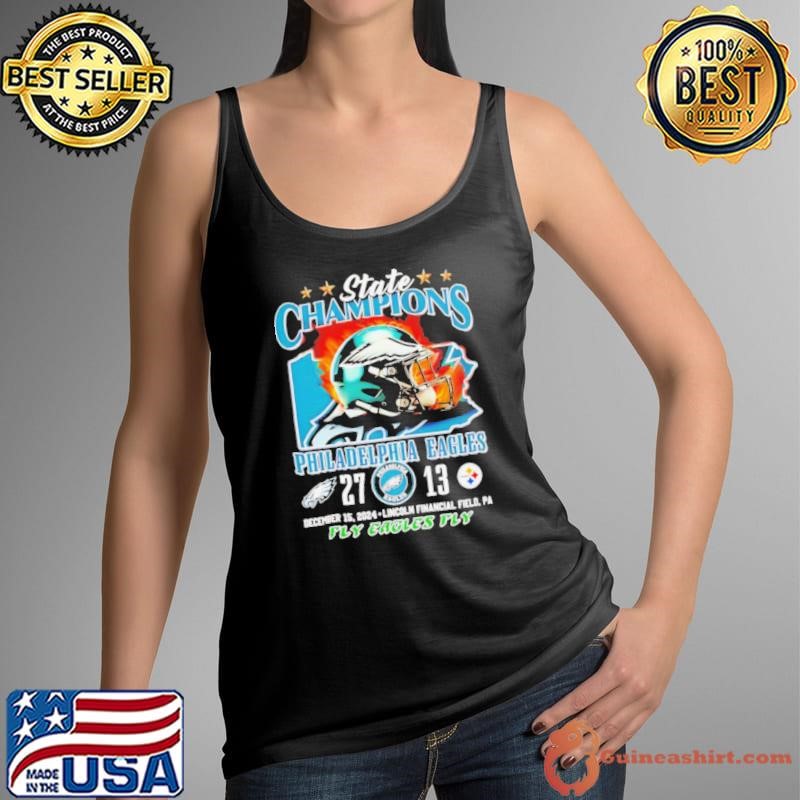 State Champions Philadelphia Eagles defeat Steelers score Tank Top