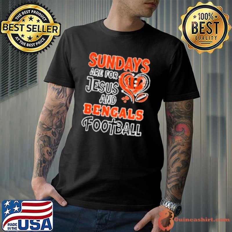 Sundays are for Jesus and Cincinnati Bengals football diamond Shirt