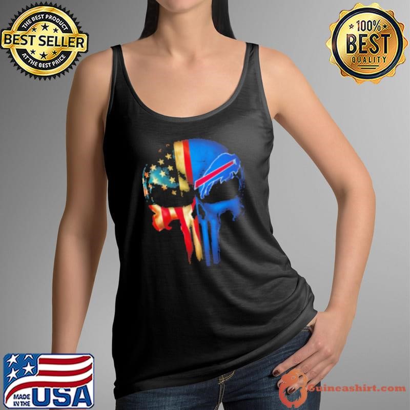 The Punisher Skull Flag Buffalo Bills Shirt