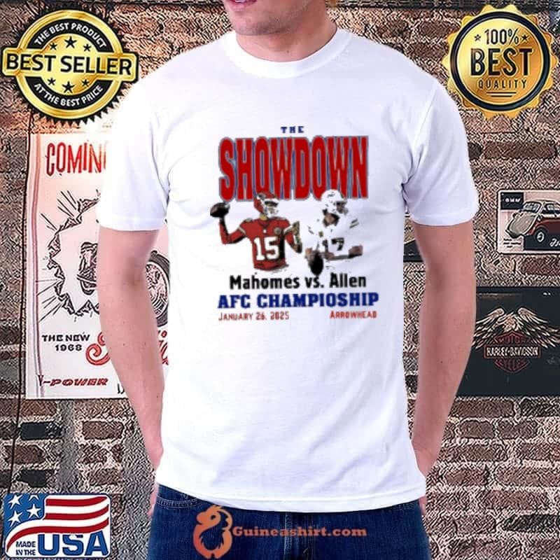 The Showdown Mahomes Vs. Allen Afc Championship January 26, 2025 Arrowhead Unisex