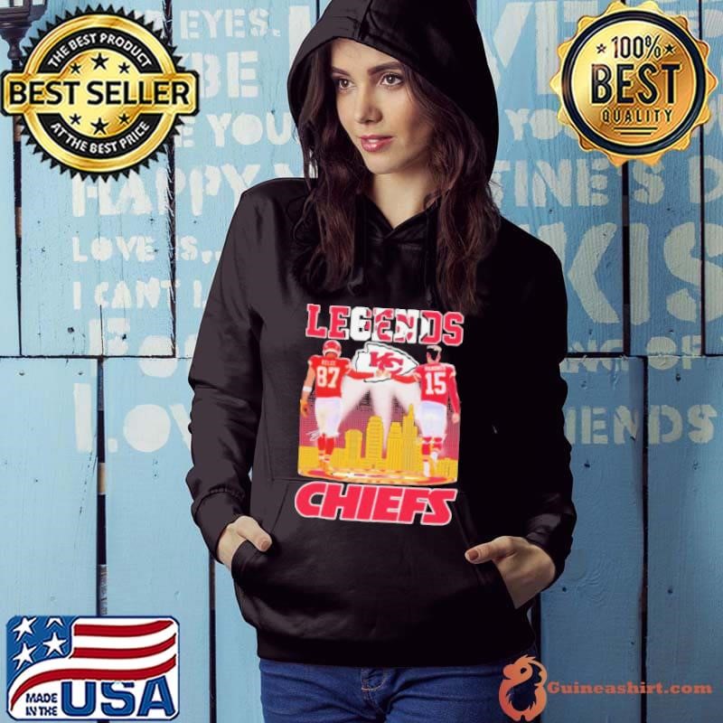 Travis Kelce X Patrick Mahomes Legends Skyline Kansas City Chiefs Signatures shirts Hoodie