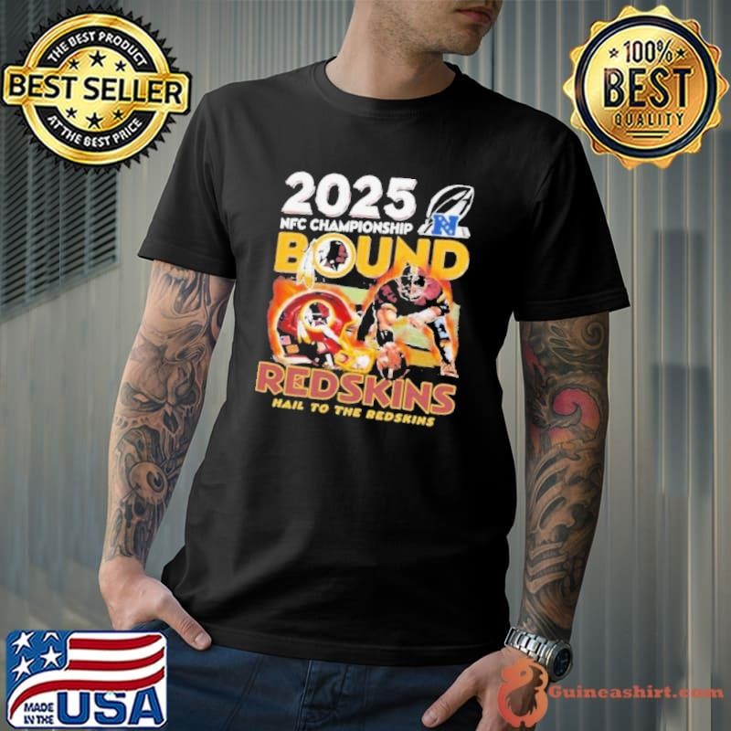 Washington Commanders 2025 NFC Championship Bound Redskins Hail To The Redskins Helmet NFL T Unisex