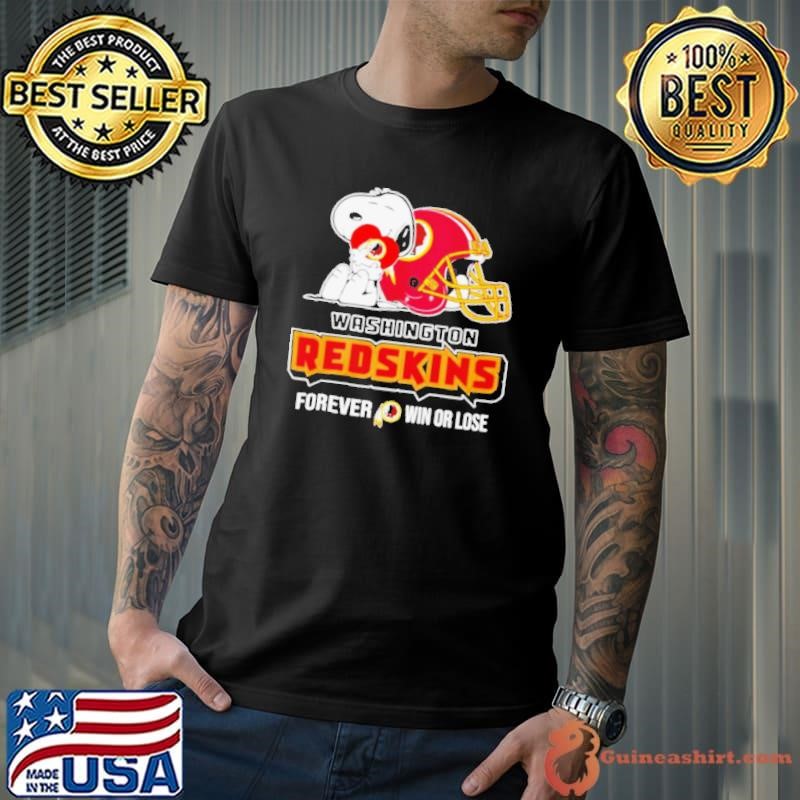 Washington Commanders Redskins forever win or lose Snoopy shirt