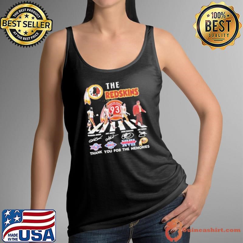 Washington Commanders The Redskins 93 Anniversary Signature Thank You For The Memories Signatures Shirts
