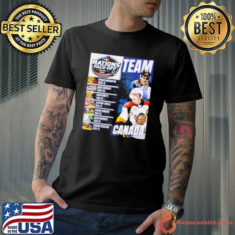 2025 4 Nations Face Off Can Fin Swe Usa team Canada graphic Shirt