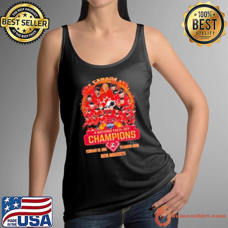 4 Nations Face Off Champions 2025 Canada Hockey Shirt