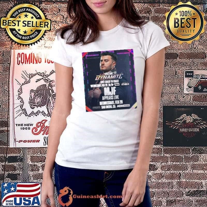 AEW Dynamite Coast To Coast MJF Appears Live Wednesday Feb 26 2025 San Diego CA Ladiestee