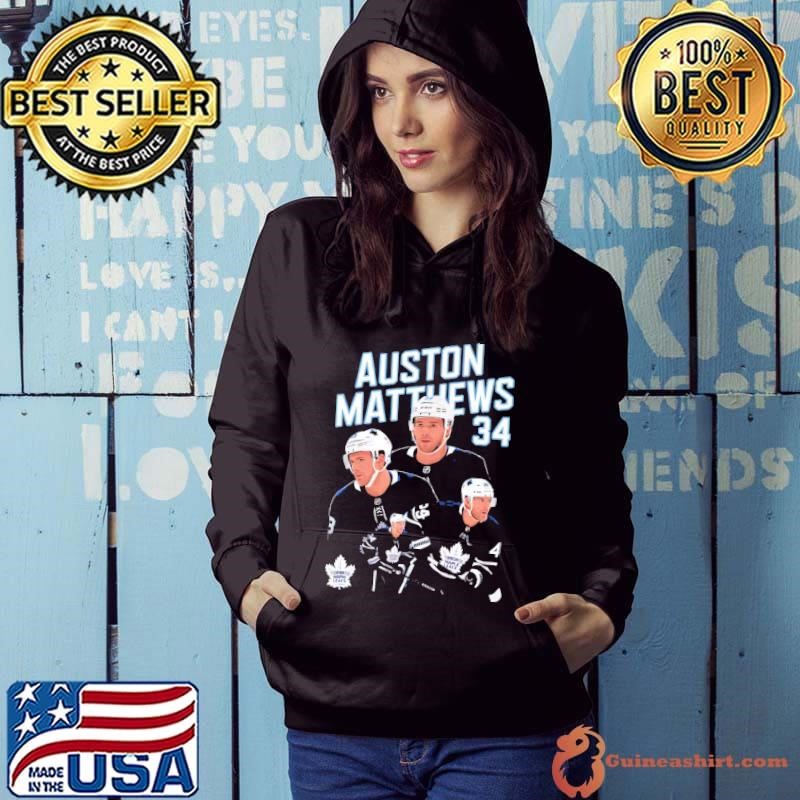 Auston Matthews Number 34 Ice Hockey Hoodie